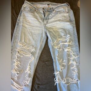 American Eagle Ripped Boyfriend Jeans